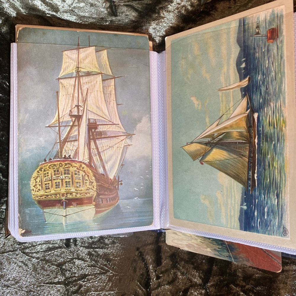Vintage 1900’s Postcard Lot Themed Ships Navy‎